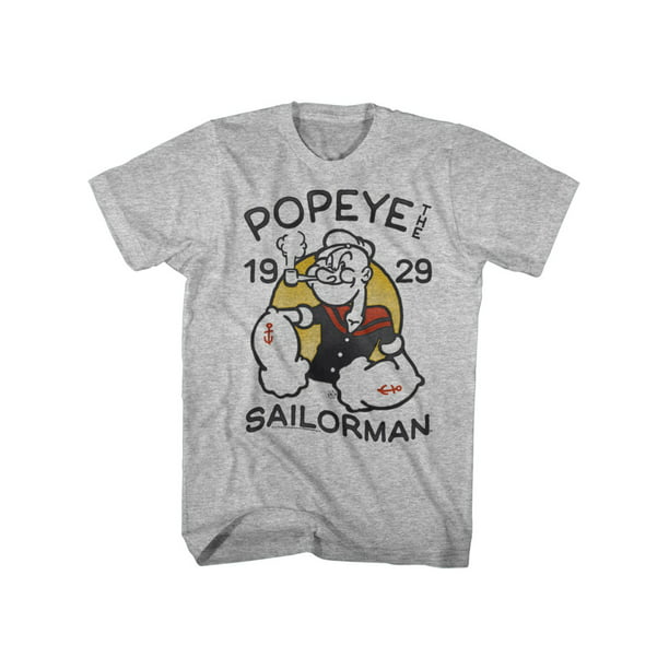Popeye The Sailor Man Classic Cartoon 8 Bit Video Game Adult T Shirt 